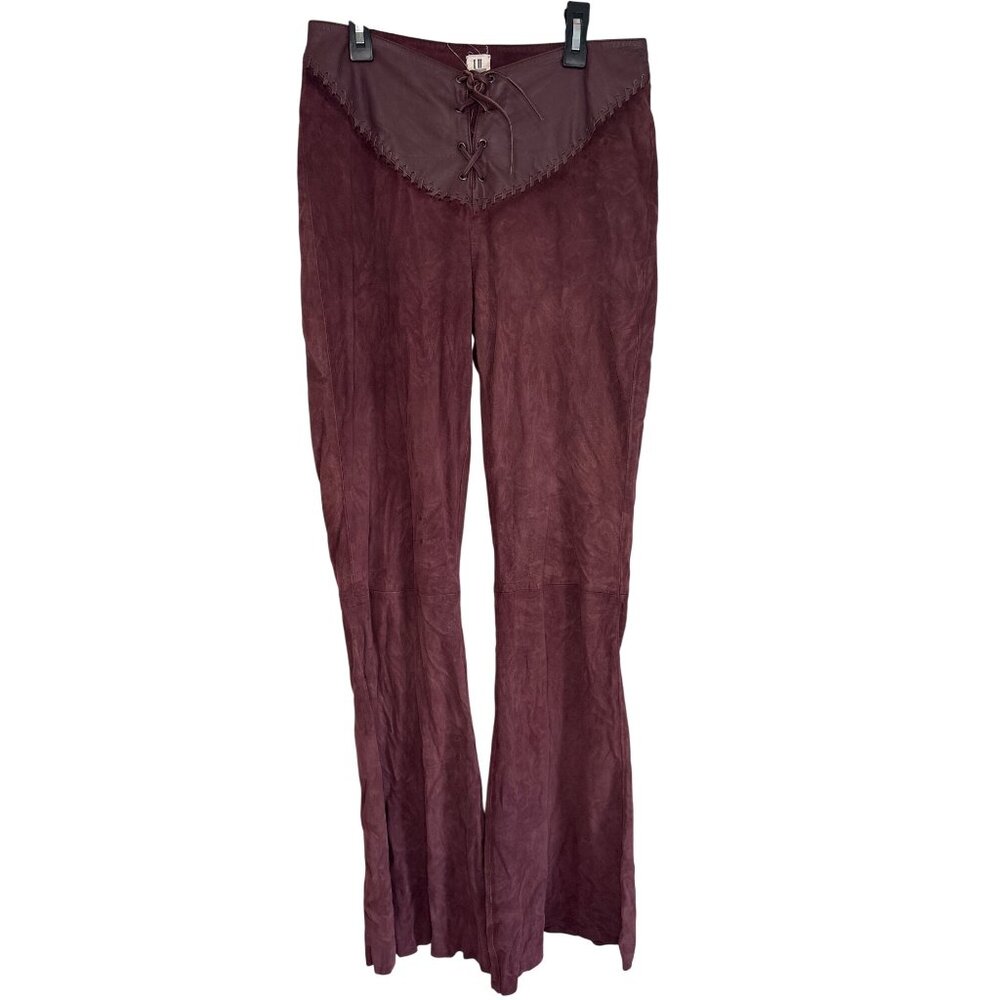 Understated Leather Sonny Suede Pants in Chocolate Small New Womens Leather - Picture 7 of 15